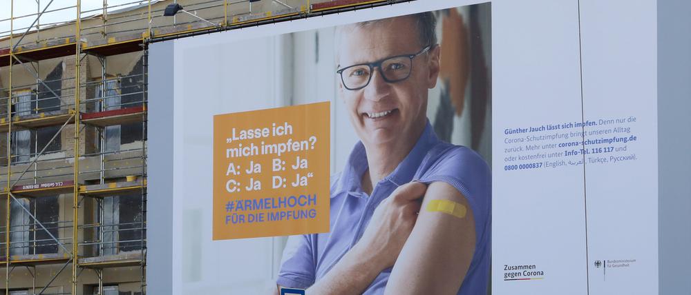 Günther Jauch wirbt für Corona-Schutzimpfungen. 