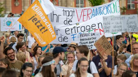 So sah die Fridays for Future-Demonstration in Potsdam am 31. August aus - kurz vor der Landtagswahl.
