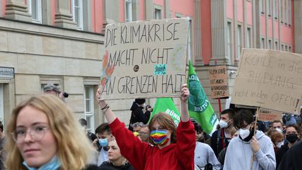 Fridays for Future-Protest von Kindern und Jugendlichen Ende September in Potsdam.