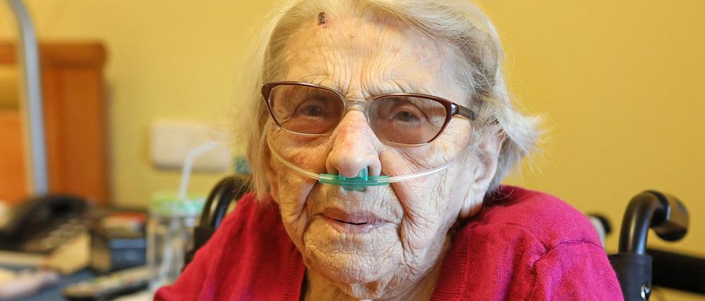 Gertrud Gaudig feierte ihren 103. Geburtstag im DSG Pflegewohnstift in Babelsberg.