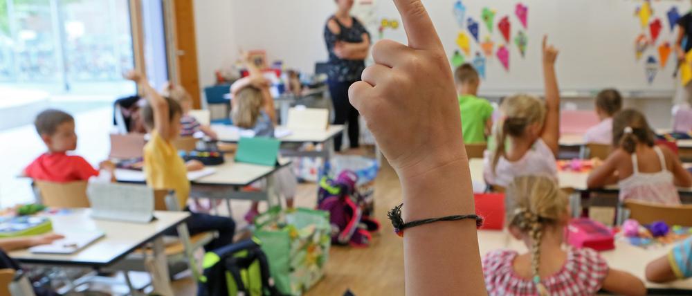 Auch in Potsdamer Grundschulen ist der Unterricht gestartet. 