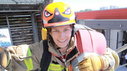 Marie Schumann ist auch “Härteste Feuerwehrfrau Deutschlands“.