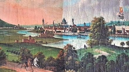 Neu erworben. Das Potsdam-Gemälde, das die Stadt um 1860 zeigt.