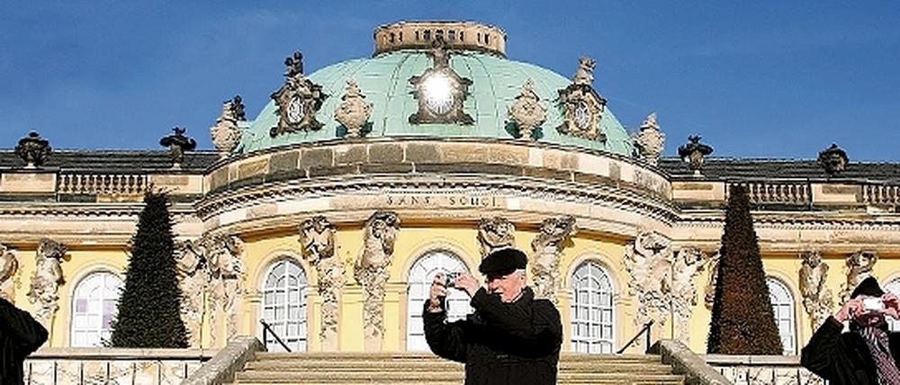 Touristenmagnet Nummer Eins in Potsdam  Schloss Sanssouci.