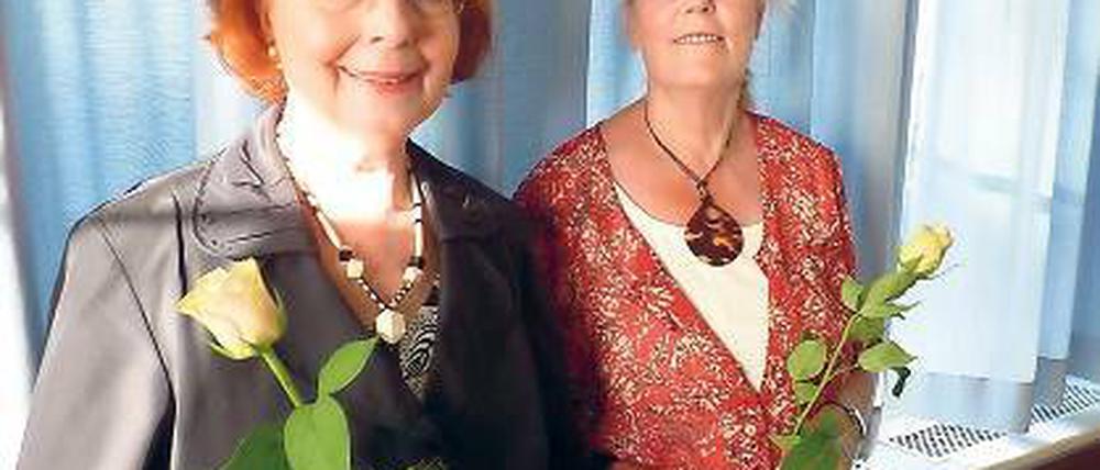 Die Namensgeberinnen. Ingeborg Anheuser (l.) und Brigitte Hänsch.