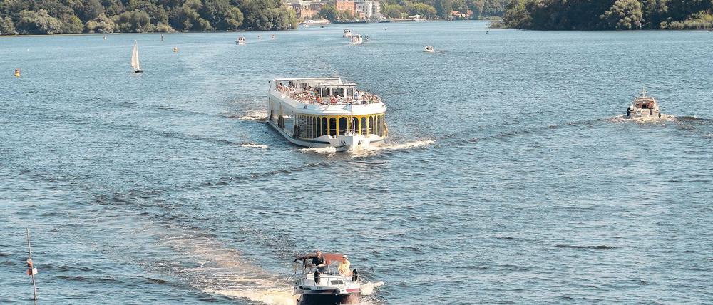 Viel Verkehr. Die Gewässer rund um Potsdam sind ein beliebtes Ausflugsziel für Wassertouristen aus ganz Deutschland.