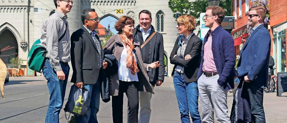 Dialogbereit. Die Teilnehmer des deutsch- amerikanischen Dialogs – eines Programms der Denkfabrik Aspen Institute in Washington – waren zu Besuch in der Landeshauptstadt Potsdam.