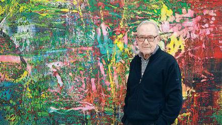 Farbpaletten. Gerhard Richters Schaffen ist von abstrakter Malerei geprägt.