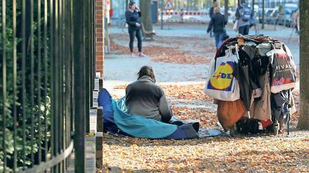 Auf der Straße gelandet. In den Jahren 2013/2014 nahm die Zahl der Obdachlosen in Potsdam zu. Seitdem hat sich die Situation nach Ansicht von Sozialarbeitern stabilisiert. Verlässliche Zahlen gibt es aber nicht.