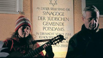 Gedenken. Die Potsdamer Synagoge wurde am 9. November 1938 zerstört.