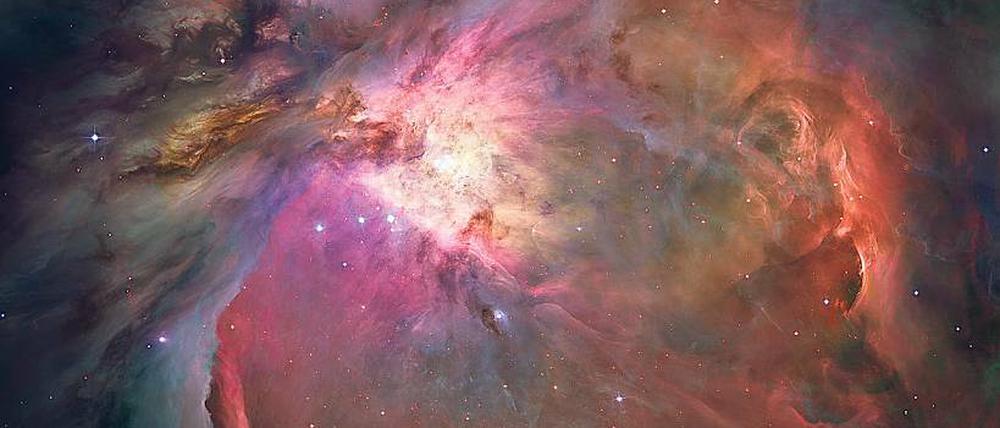 Himmelsspektakel. Anhand des sogenannten Orionnebels lässt sich die Geburt eines Sterns erläutern.