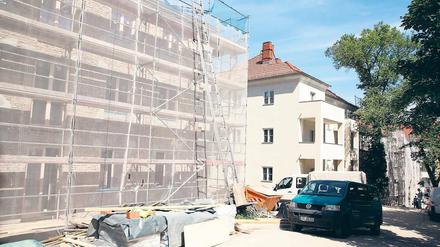 Neues Gesicht. Das erste Gebäude am Brauhausberg ist fertig saniert.