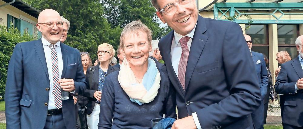Alte und neue Chefin. Als Brandenburgs Kulturministerin war Sabine Kunst über den Stiftungsrat der Schlösserstiftung auch Chefin von Hartmut Dorgerloh. Das ist sie auch im Humboldt-Forum wieder – als Präsidentin der Humboldt-Universität hat sie auch einen Sitz im Stiftungsrat des Forums.