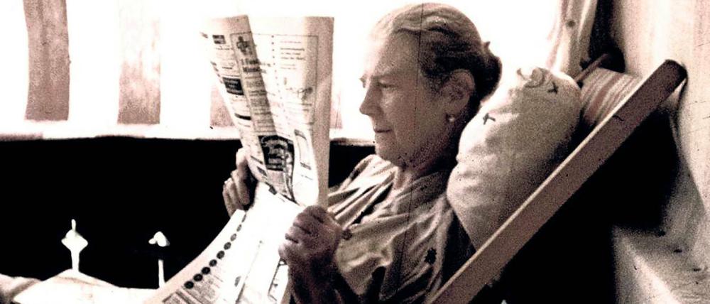Starke Frau. Hannah von Bredow – hier 1971 im Schweizer Chalet l'Espérance – sagte deutlich ihre Meinung über Hitler und unterstützte Verfolgte des NS-Regimes.