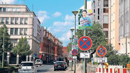 Erstes Gesicht. Die Grünen haben als erste Partei in Potsdam begonnen, Plakate ihrer Kandidatin im Stadtgebiet aufzuhängen. Insgesamt sollen es 1000 werden.