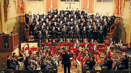 120 Sänger waren am Sonntag in der Erlöserkirche. 