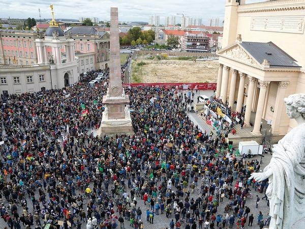 Tausende Potsdamer folgten im September dem Aufruf von „Fridays for Future“ zur Demonstration für das Klima, die Veranstalter zählten rund 5500 Menschen.