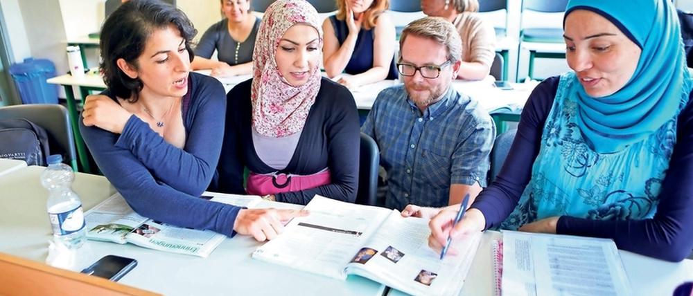 Integrationsprojekt benötigen eine solide Finanzierung: Hier die „Refugee Teachers“ in Potsdam.