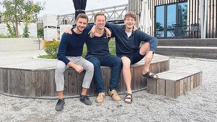 Maximilian Redwitz, Jonas Varga und Fabien Matthias (v. l.) vom Start-up Ecopals