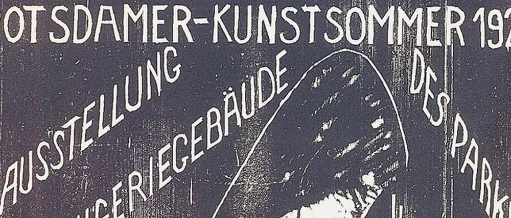 Das Plakat von Otto Mueller zum Kunstsommer 1921 entstand als Alternative zum offiziellen Motiv. 