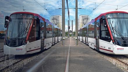 Straßenbahnen vom Typ „Tramlink“, ganz ähnlich jenen, die bereits in Erfurt unterwegs sind, sollen in Potsdam fahren. 