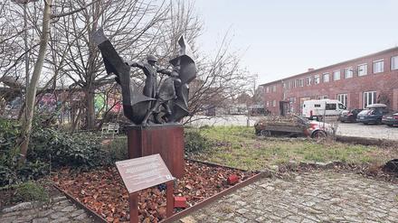 Die Skulptur „Befreiung“ erinnert an Zwangsarbeiter:innen.