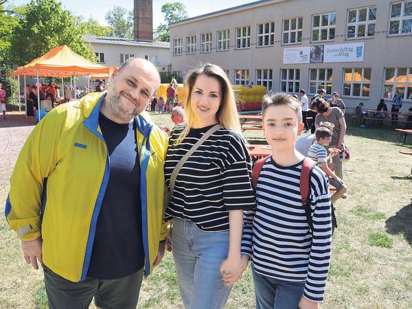 Andrej Daiker, selbst aus der Ukraine, hat Olga und ihren Sohn Nestor bei sich aufgenommen. 