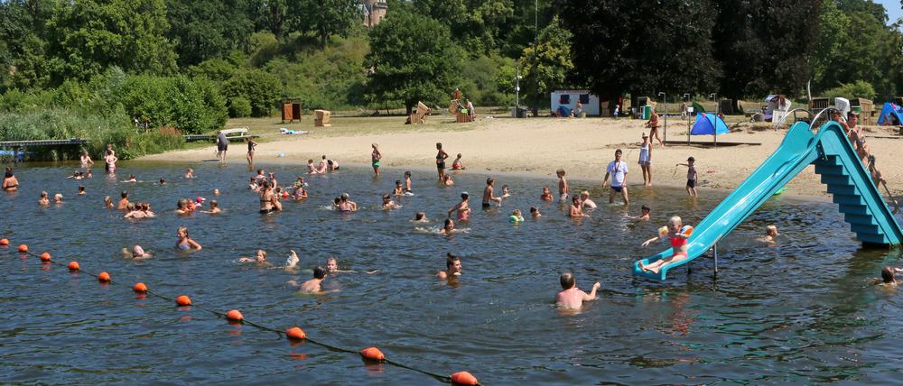 Streitobjekt: Das Strandbad Babelsberg soll verschoben werden.