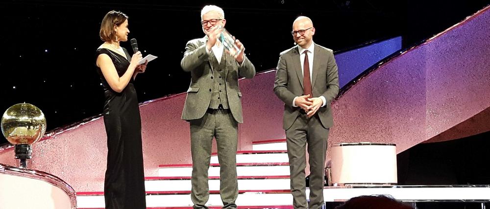 Dieter Jetschmanegg nahm am Mittwoch den "Innovation In Politics Award" für Menschenrechte stellvertretend für die Stadt Potsdam entgegen.
