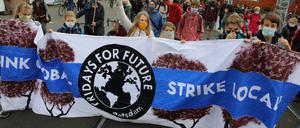 Rund 1000 Menschen kamen zur Klimademonstration "Fridays for future" in Potsdam.