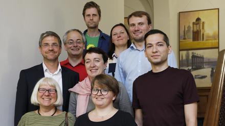 Aus glücklichen Tagen. Am 13. August 2019 einigten sich Vertreter der Grünen, der Linken und der SPD auf eine Kooperation.