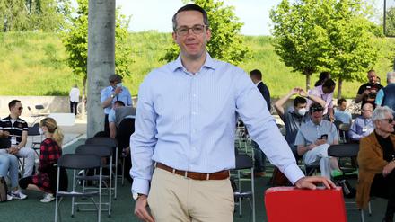 Kreisparteitag der CDU im Volkspark Potsdam. Berufssoldat Oliver Nill wurde zum Kreisvorsitzenden der CDU gewählt.