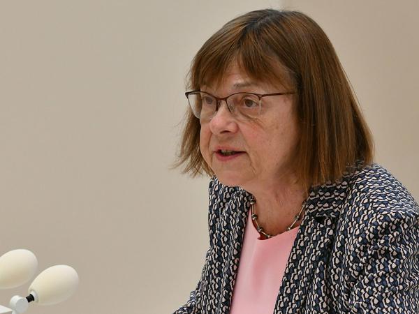 Gesundheitsministerin Ursula Nonnemacher (Bündnis90/Die Grünen) am Donnerstag (10.6.2021) im Landtag.