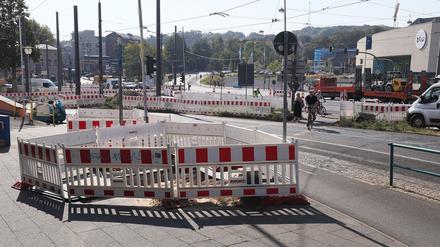 Bauarbeiten am Leipziger Dreieck - diese Woche mit Auswirkungen auf den Straßen- und Schienenverkehr.