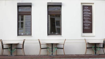 Leere Stühle, leere Lokale: Potsdams Gastronomen leiden unter dem erneuten Lockdown.