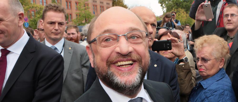 Auch für seinen Kanzler-Wahlkampf hatte Martin Schulz im September 2017 Potsdam besucht.