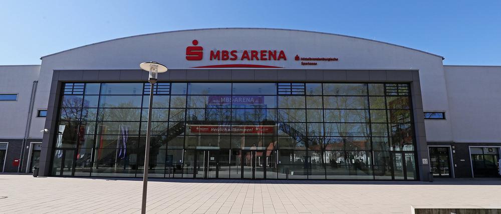 Die MBS-Arena in Potsdam: Hier soll ein Handballspiel vor Publikum ausgetragen werden - als Modellversuch.