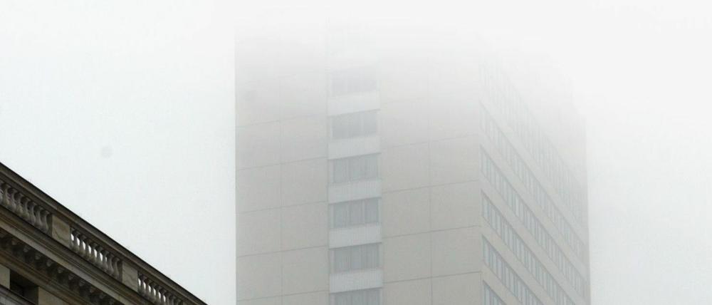 Zukunft im Nebel: das Mercure-Hotel in Potsdams Mitte.