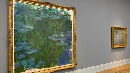 "Monet. Orte" im Museum Barberini, Seerosen von Claude Monet.