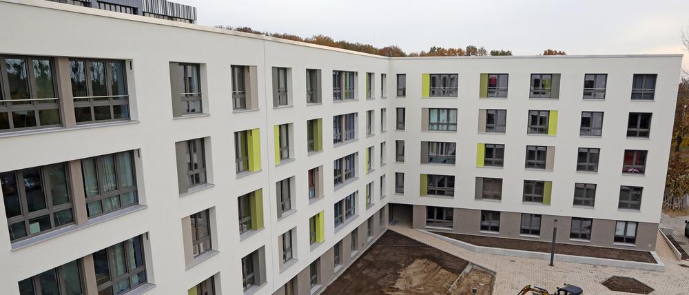 In Potsdam wird viel gebaut: Ein neues Studentenwohnheim der Potsdamer Universität am Standort Golm