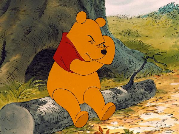 Das Bild zeigt eine Szene aus dem Walt-Disney-Zeichentrickfilm "Pu der Bär".