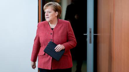 Erwartet wird, dass sich Bundeskanzlerin Angela Merkel zur politischen Lage äußert.