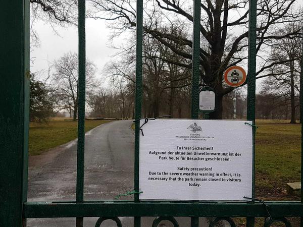 Der Park Babelsberg war zunächst geschlossen. Mittlerweile wurde die Anlage wieder geöffnet.