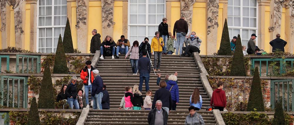 Treppen wie hier am Schloss Sanssouci sind für viele Menschen mit Behinderung ein Hindernis.