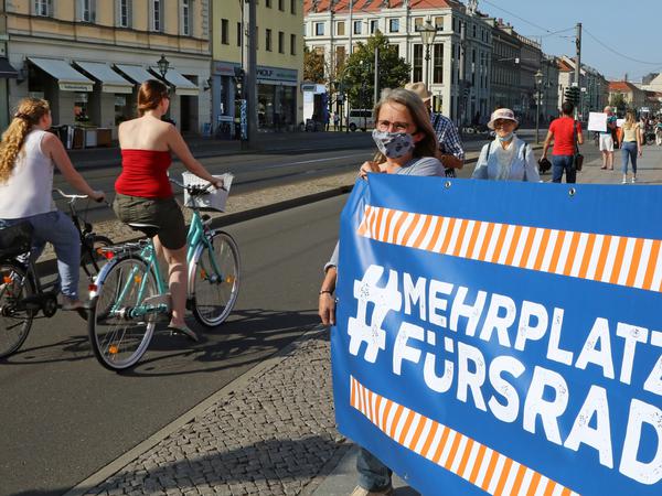 Samstag ist in Potsdam eine Fahrrad-Demo geplant.