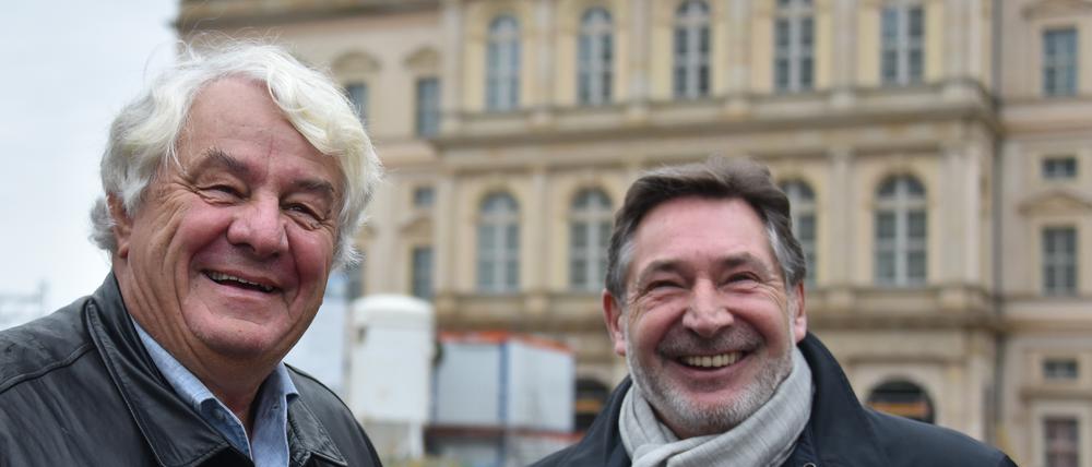 Mäzen und Software-Milliardär Hasso Plattner - hier mit Oberbürgermeister Jann Jakobs - ist nun Potsdams Ehrenbürger.