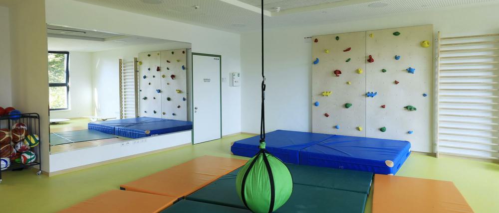 Raum für Sport und Bewegung: Im neuen Hort Am Nuthepark können Kinder sich austoben.