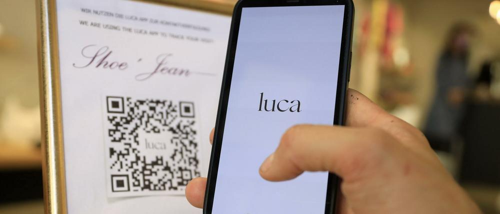 Erste Geschäfte in Potsdam nutzen die Luca-App.