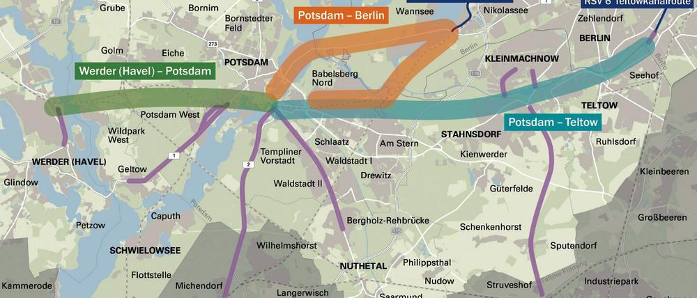Rund um Potsdam sollen drei Radschnellwege entstehen.
