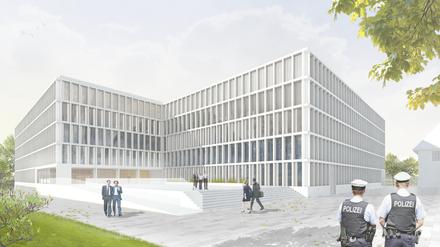 So soll das neue Bundespolizeipräsidium in Potsdam aussehen.